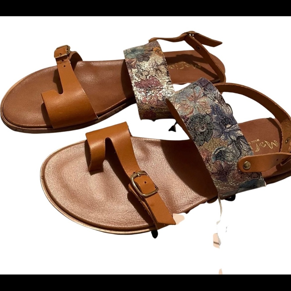 COPY - Mariella Leather floral boho style sandals